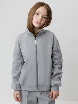 Жакет для девочки, артикул: КР 302885, цвет: серый