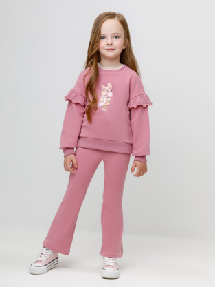 Брюки для девочки, артикул: КР 400871, цвет: розовый