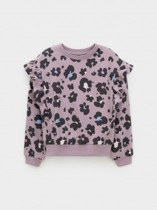 Свитшоты для девочки, артикул: КР 302870, цвет: фиолетовый - 2 фото
